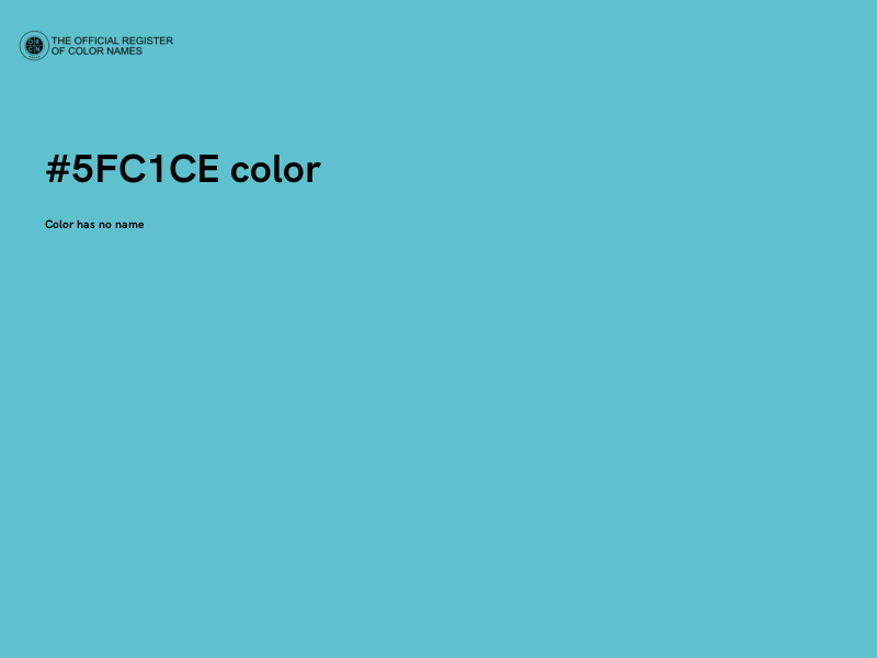 #5FC1CE color image