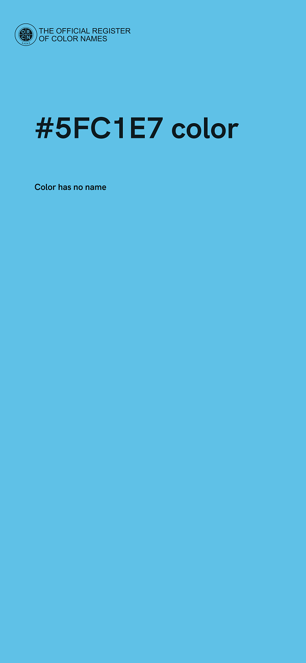 #5FC1E7 color image