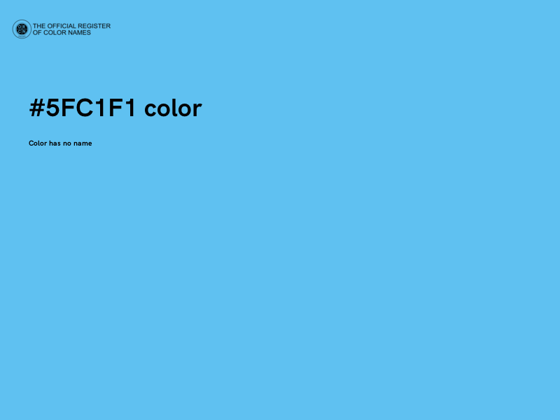 #5FC1F1 color image
