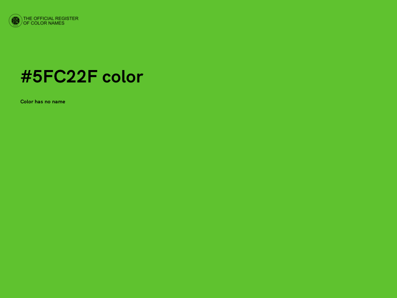 #5FC22F color image