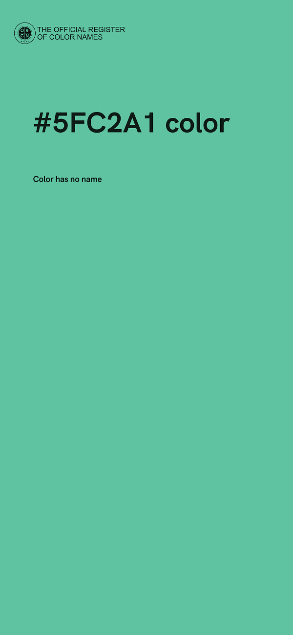 #5FC2A1 color image