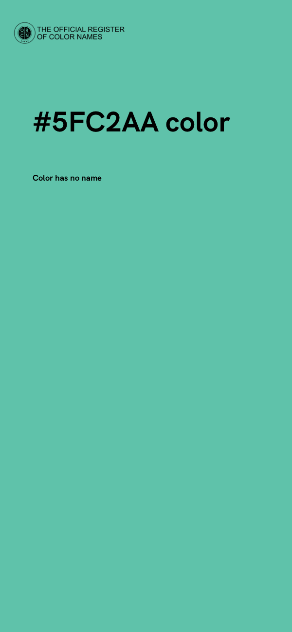 #5FC2AA color image