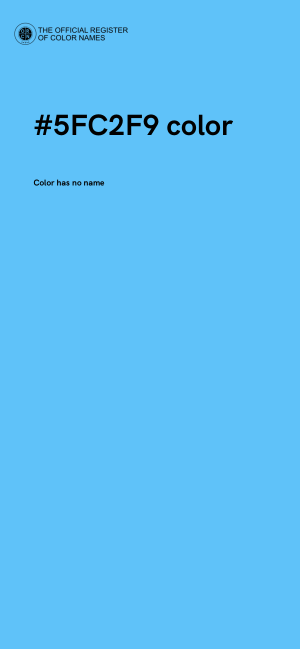 #5FC2F9 color image