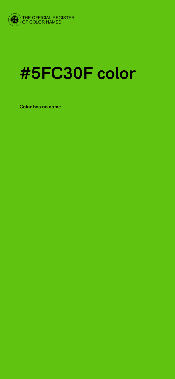#5FC30F color image