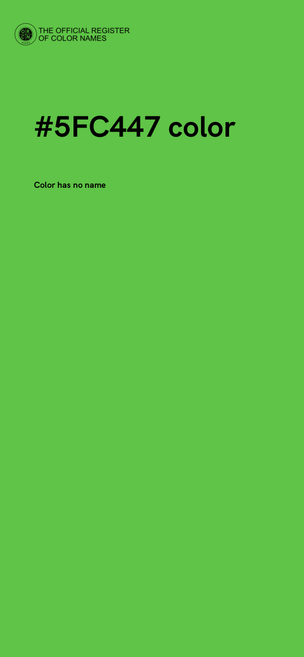 #5FC447 color image