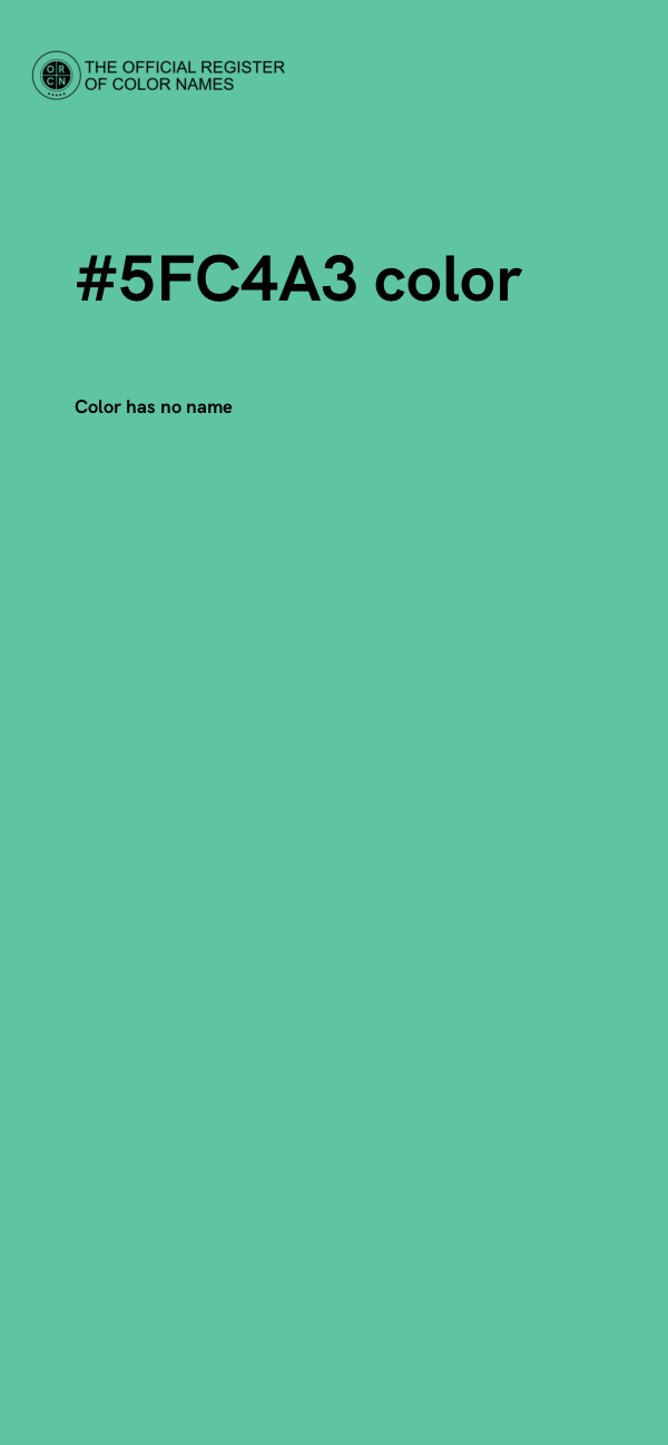 #5FC4A3 color image