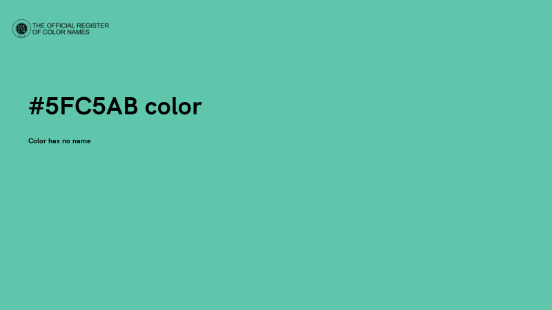 #5FC5AB color image