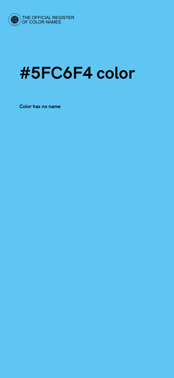 #5FC6F4 color image
