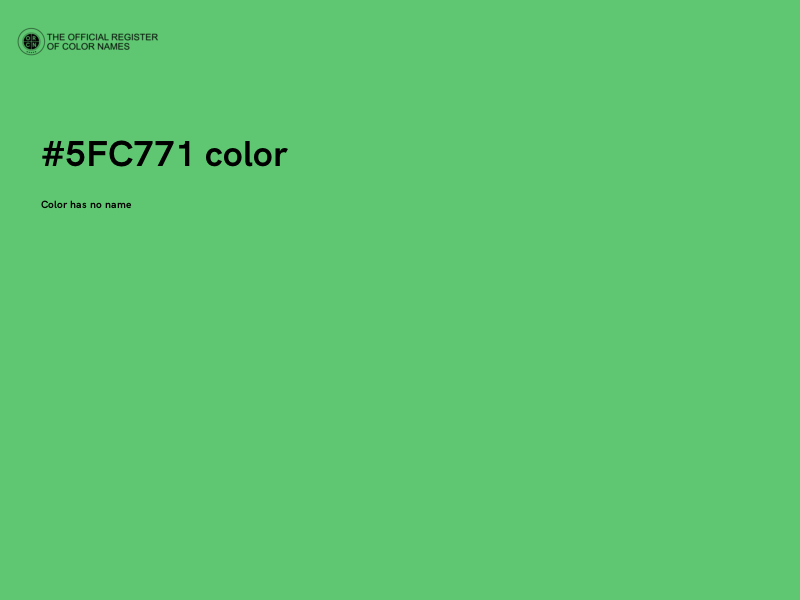 #5FC771 color image