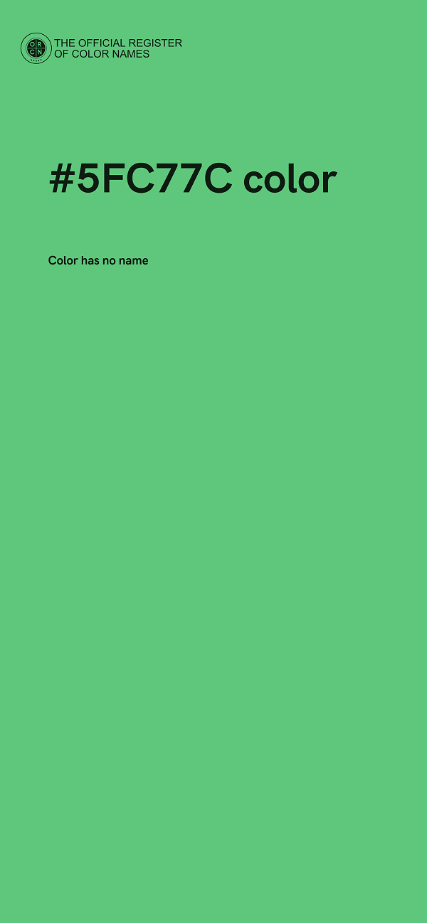 #5FC77C color image