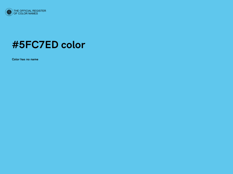 #5FC7ED color image