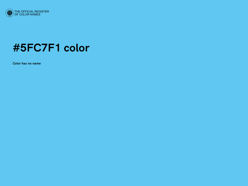 #5FC7F1 color image