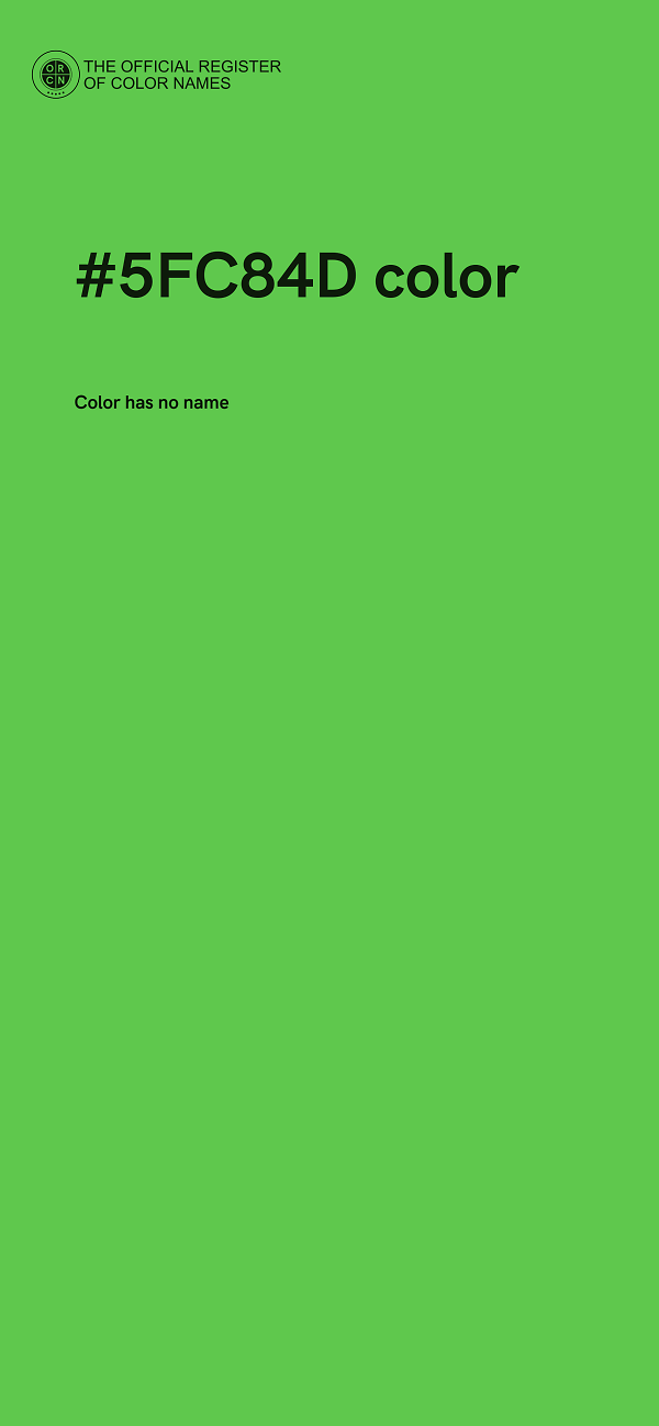 #5FC84D color image