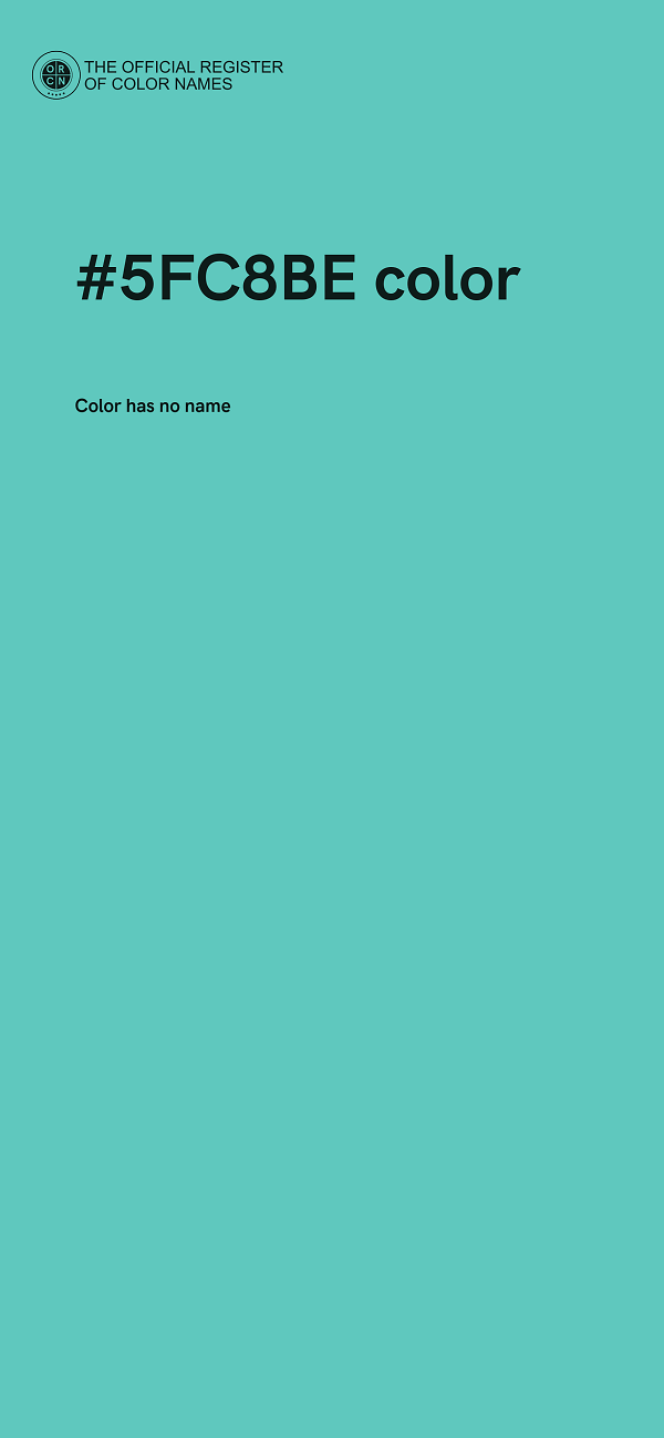 #5FC8BE color image