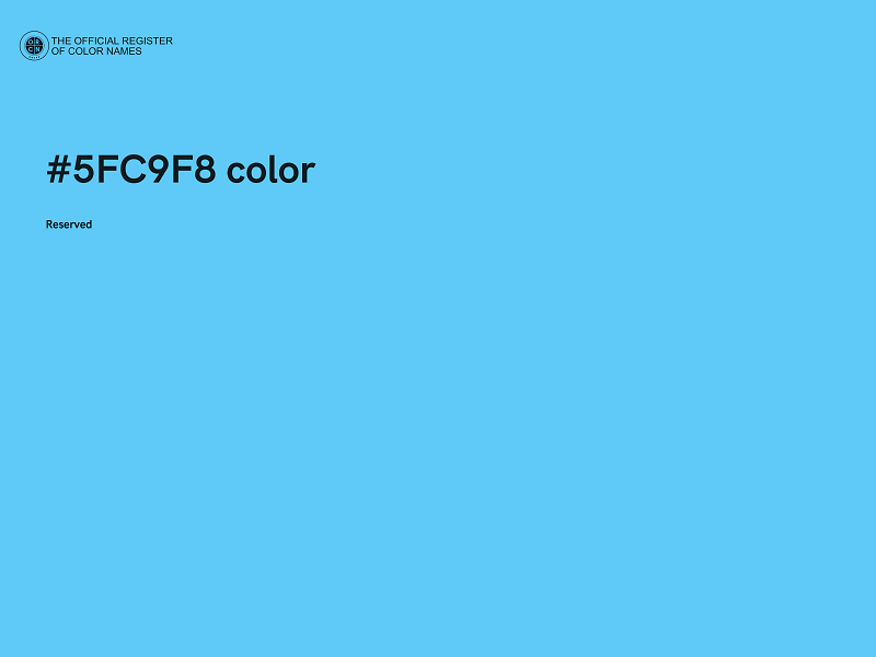 #5FC9F8 color image