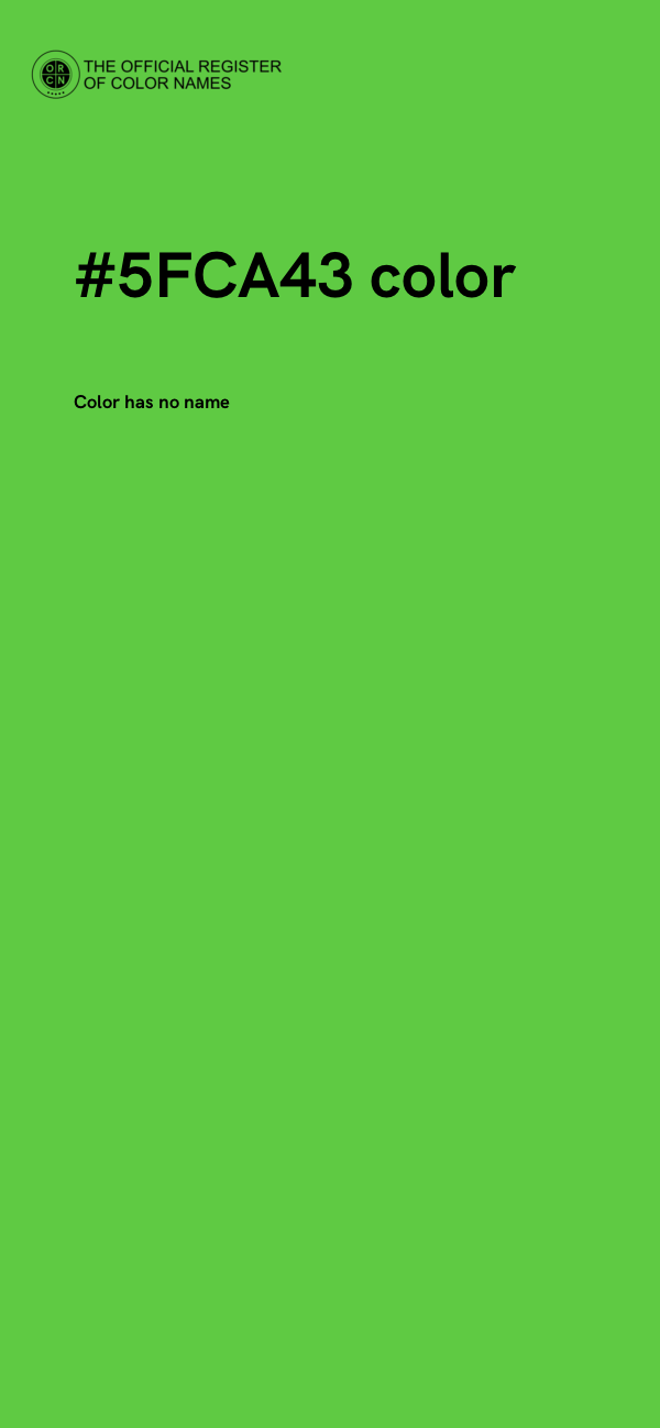 #5FCA43 color image