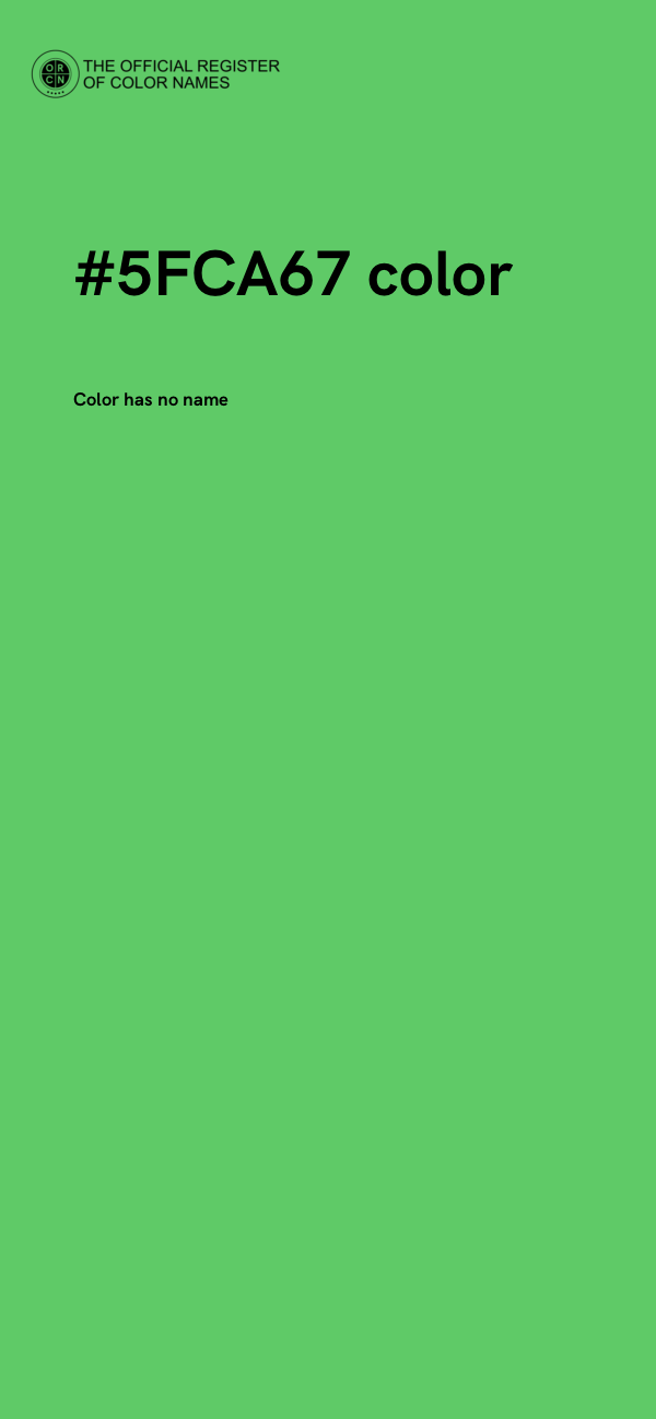 #5FCA67 color image