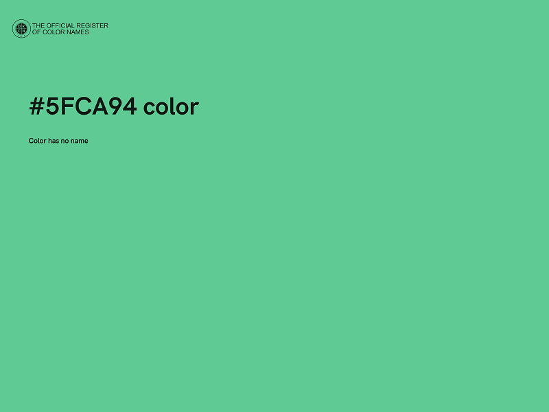 #5FCA94 color image
