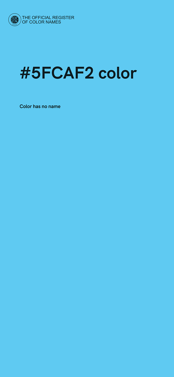 #5FCAF2 color image