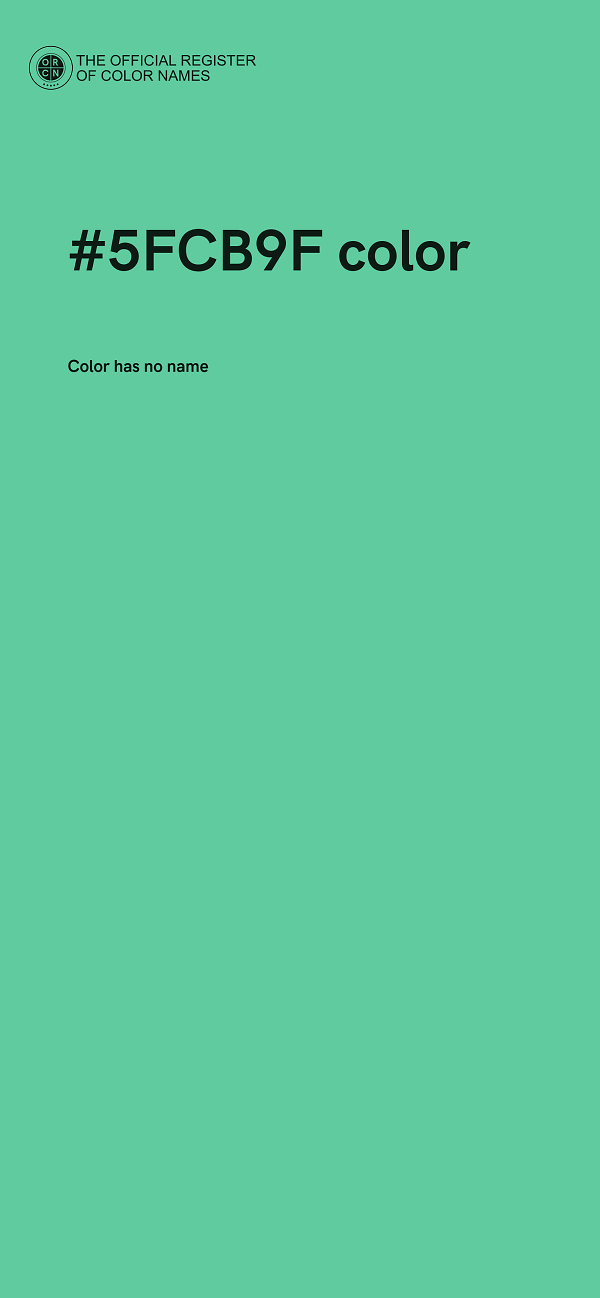 #5FCB9F color image