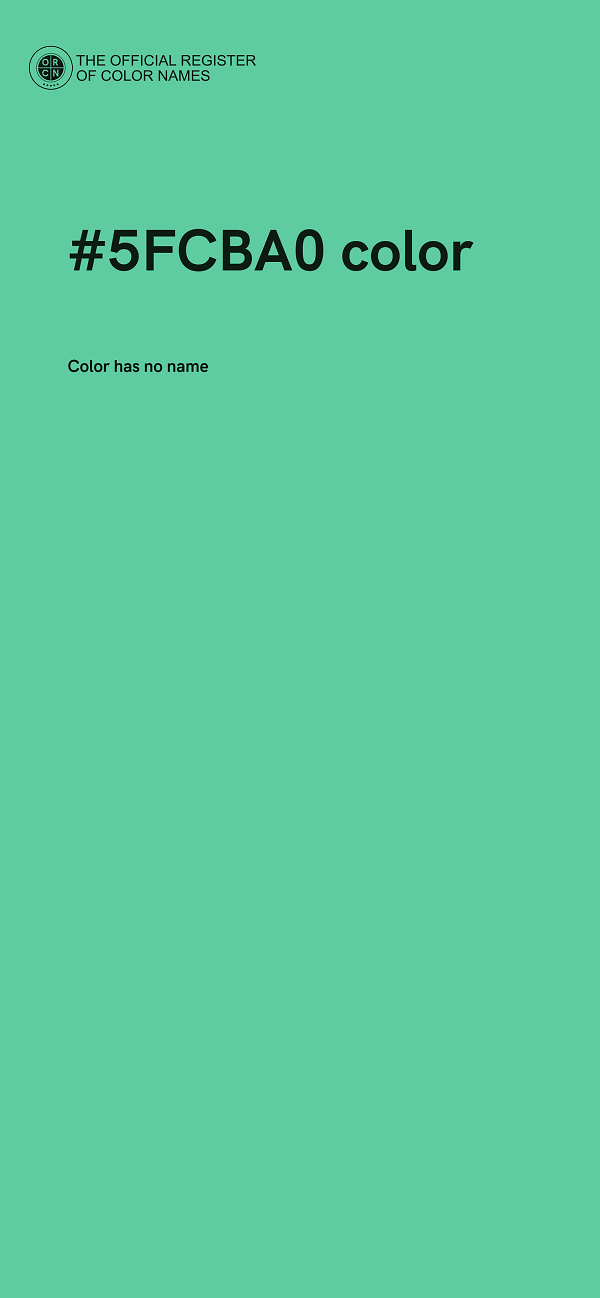 #5FCBA0 color image