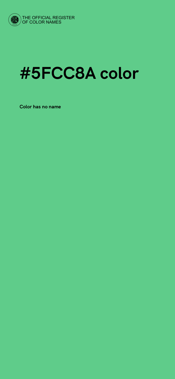 #5FCC8A color image