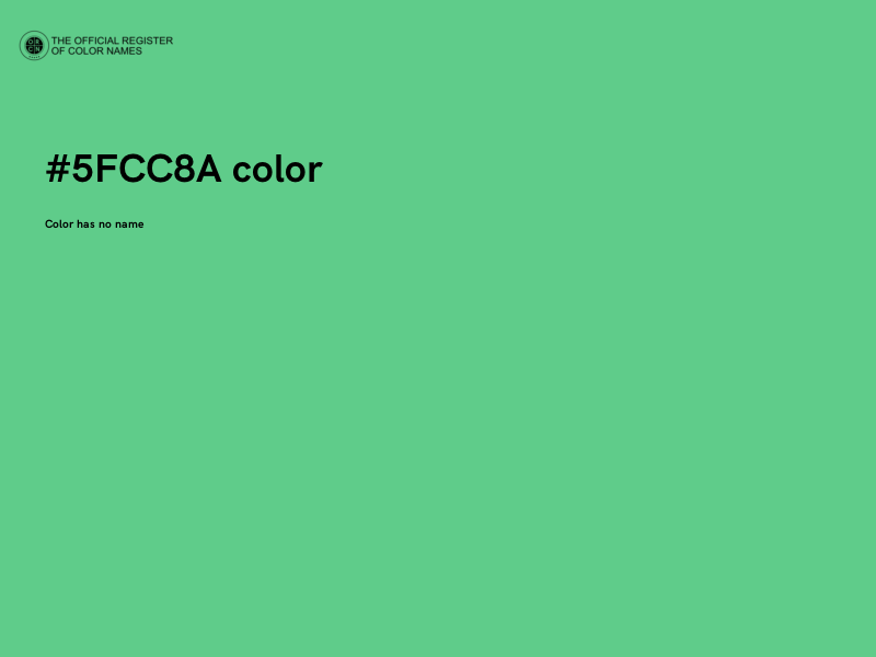 #5FCC8A color image