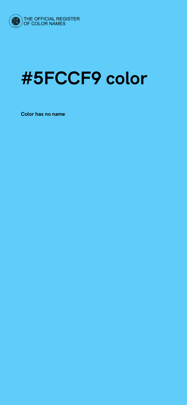 #5FCCF9 color image