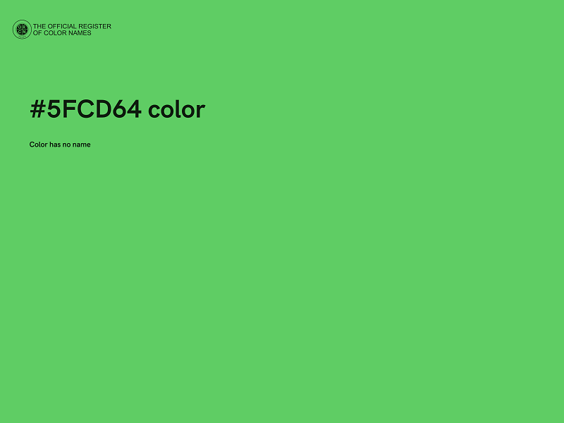 #5FCD64 color image