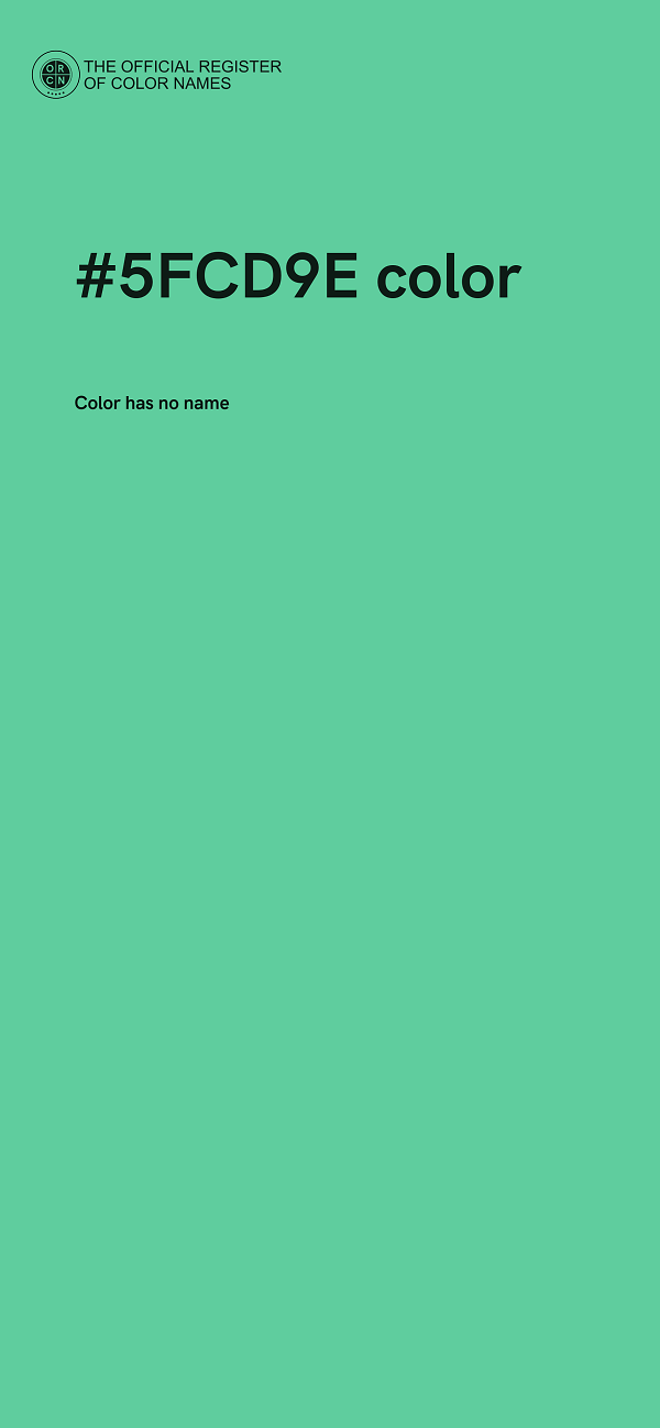 #5FCD9E color image
