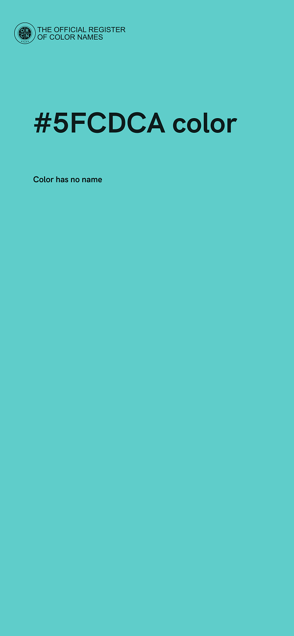#5FCDCA color image