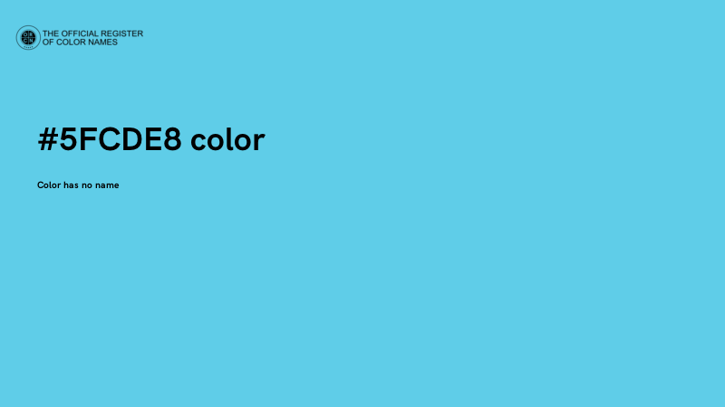 #5FCDE8 color image