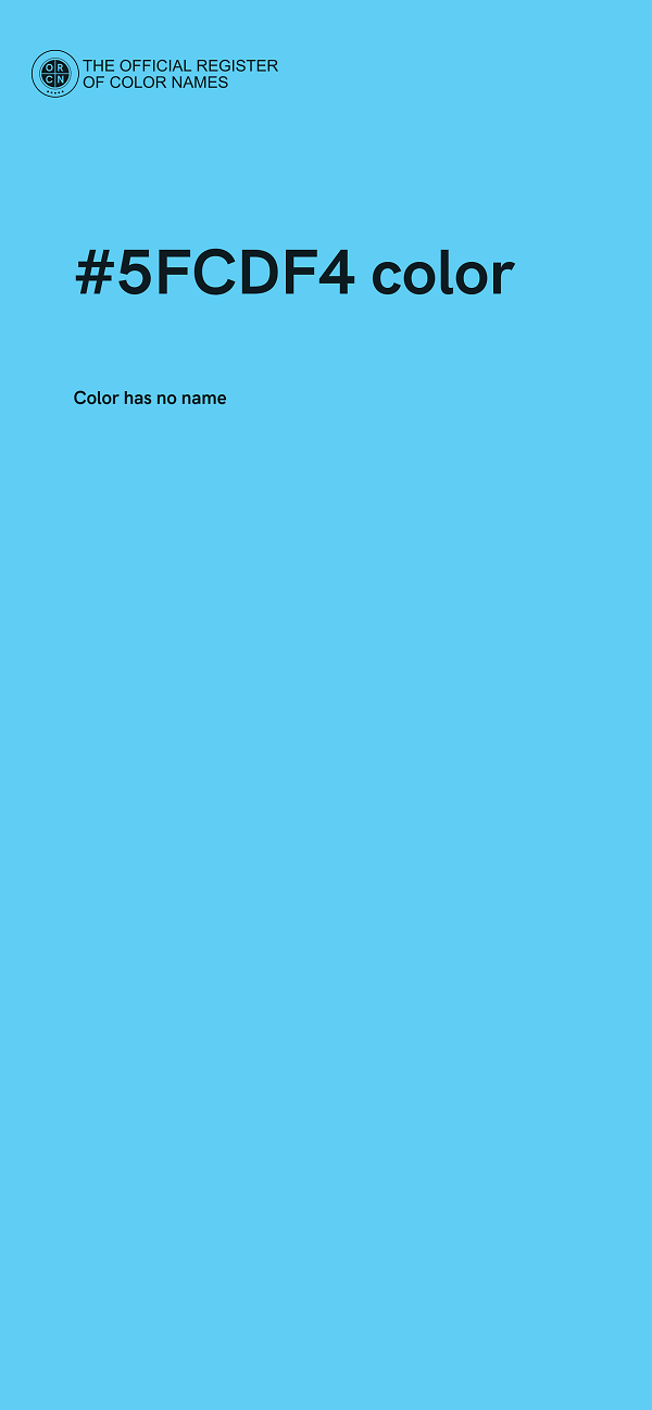 #5FCDF4 color image
