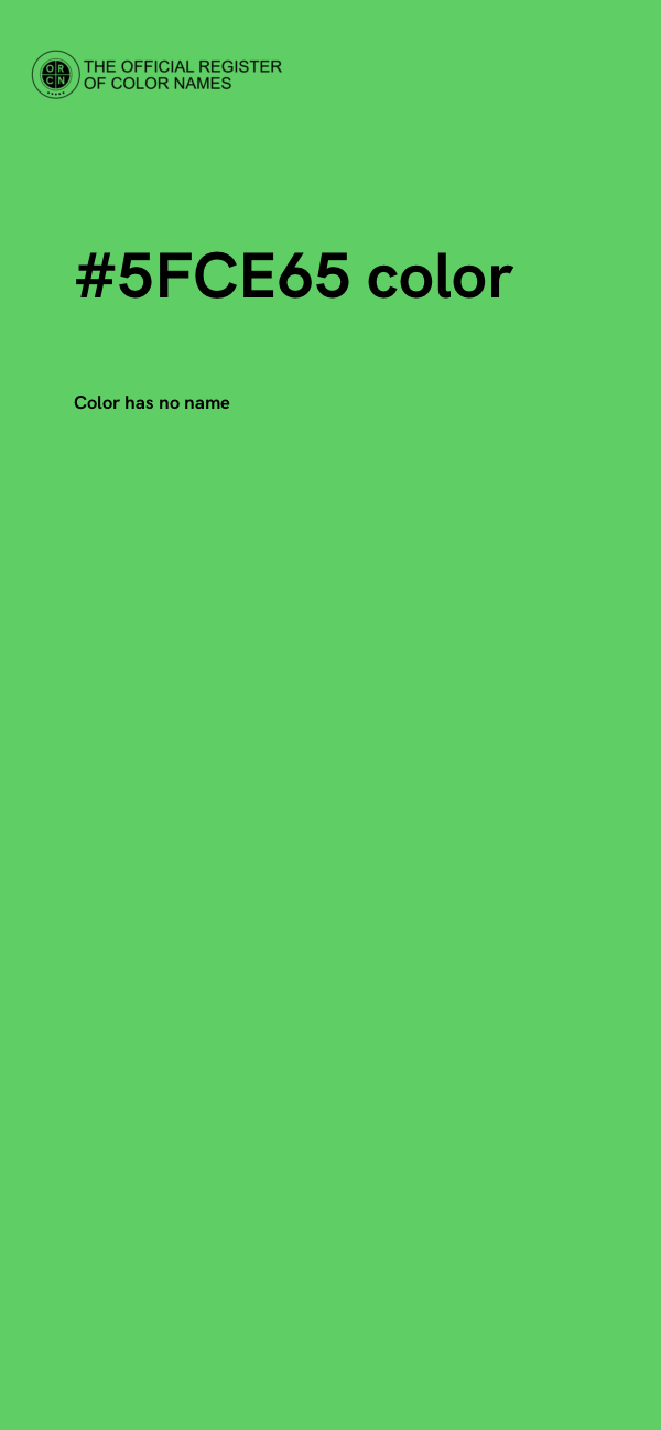 #5FCE65 color image