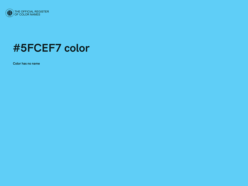 #5FCEF7 color image