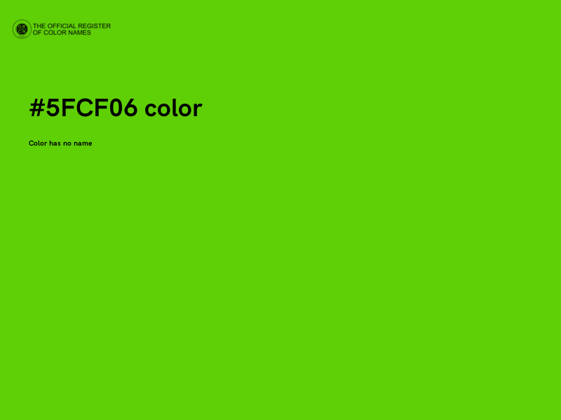 #5FCF06 color image