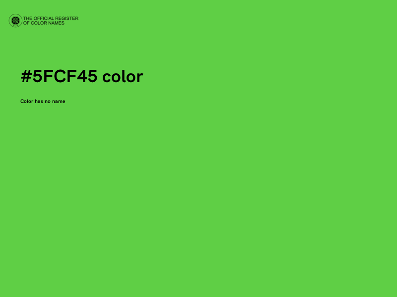 #5FCF45 color image