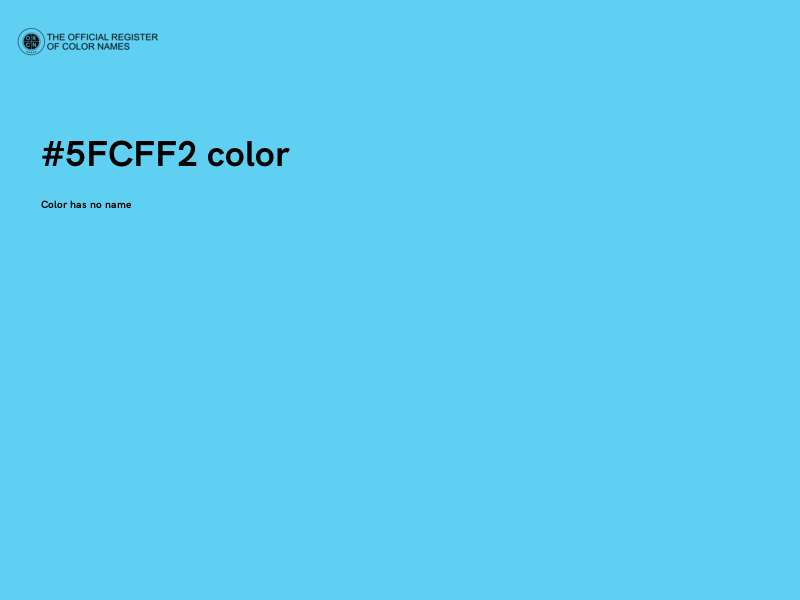 #5FCFF2 color image