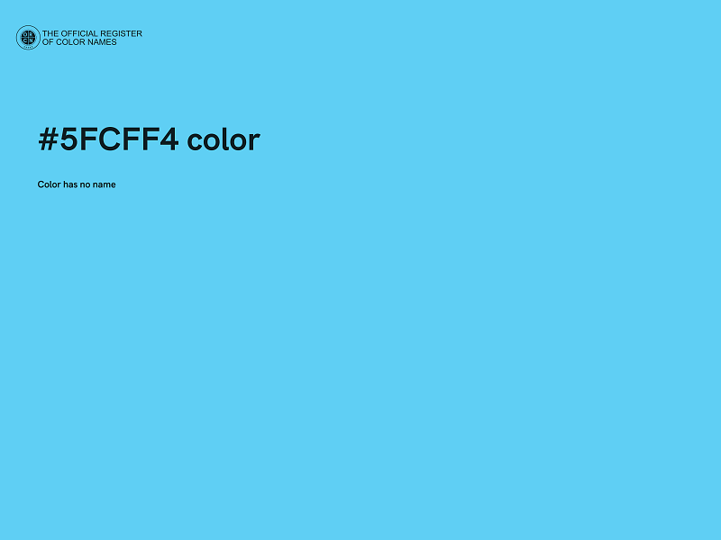 #5FCFF4 color image