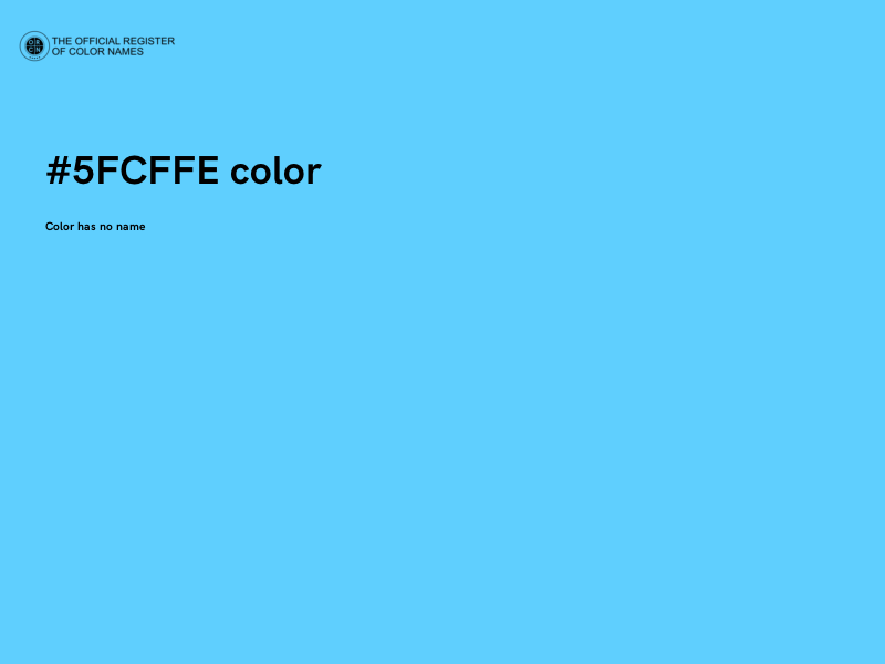 #5FCFFE color image