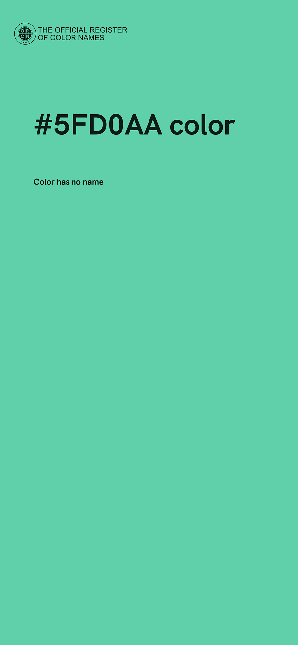 #5FD0AA color image