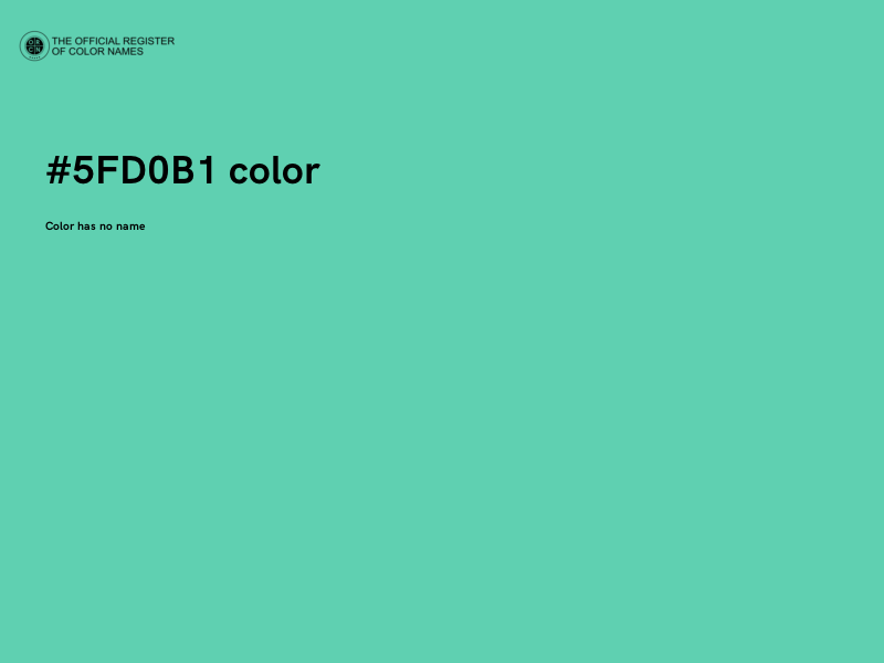 #5FD0B1 color image