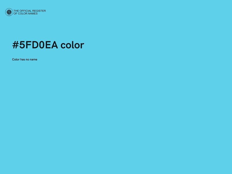 #5FD0EA color image