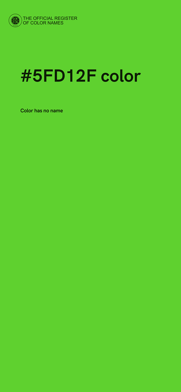 #5FD12F color image