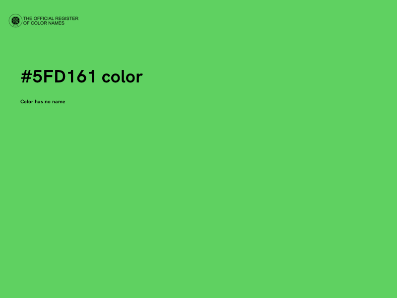 #5FD161 color image