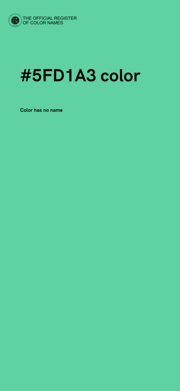 #5FD1A3 color image