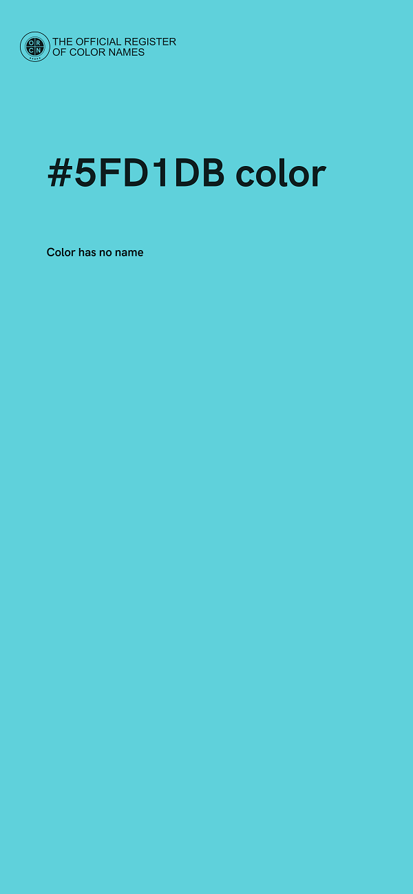 #5FD1DB color image