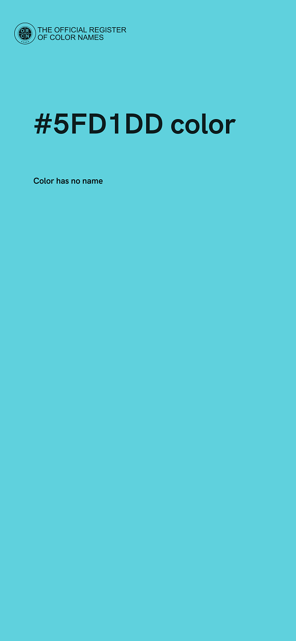 #5FD1DD color image