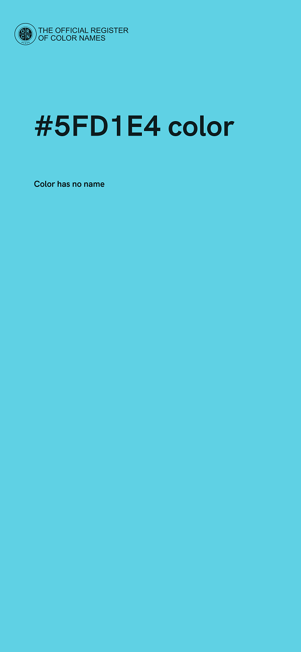 #5FD1E4 color image
