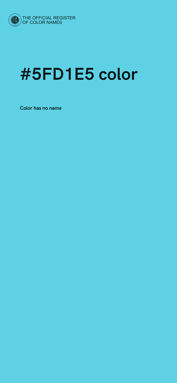 #5FD1E5 color image